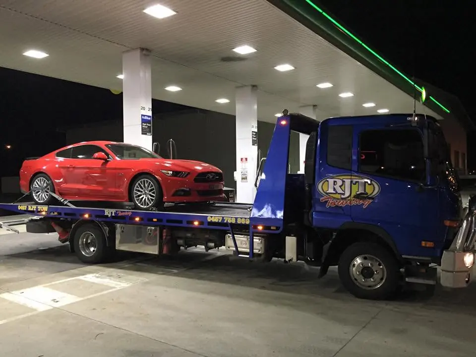 Caravan on the flatbed