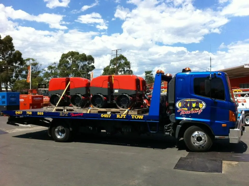 Equipment and tanks transported