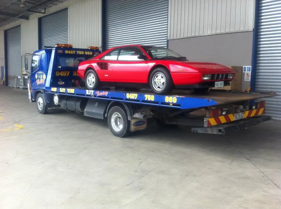 Red Ferrari collected